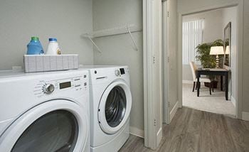 Washer and dryer in each apartment home